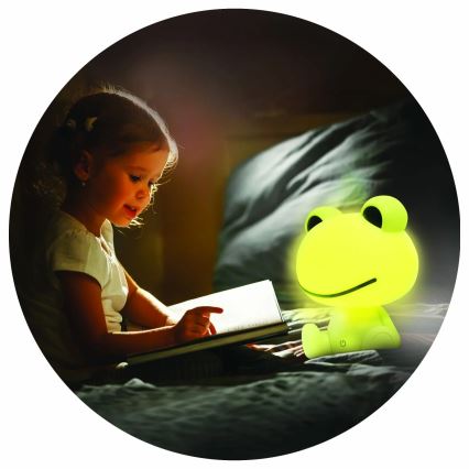 Светодиодная детская сенсорная лампа с регулированием яркости FROG LED/2,5W/3,7V 1200 mAh