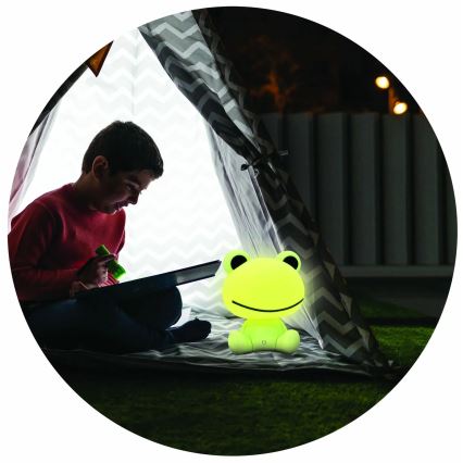 Светодиодная детская сенсорная лампа с регулированием яркости FROG LED/2,5W/3,7V 1200 mAh