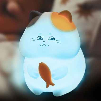 Светодиодная детская сенсорная RGBW-лампа с регулированием яркости GATTO LED/1W/3,7V 1200 mAh