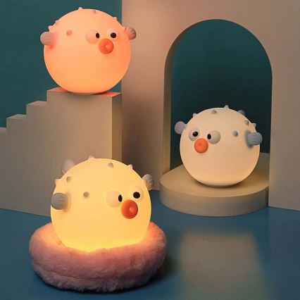 Светодиодная детская сенсорная RGBW-лампа с регулированием яркости HELA LED/1W/5V USB 1200 mAh рыба розовый
