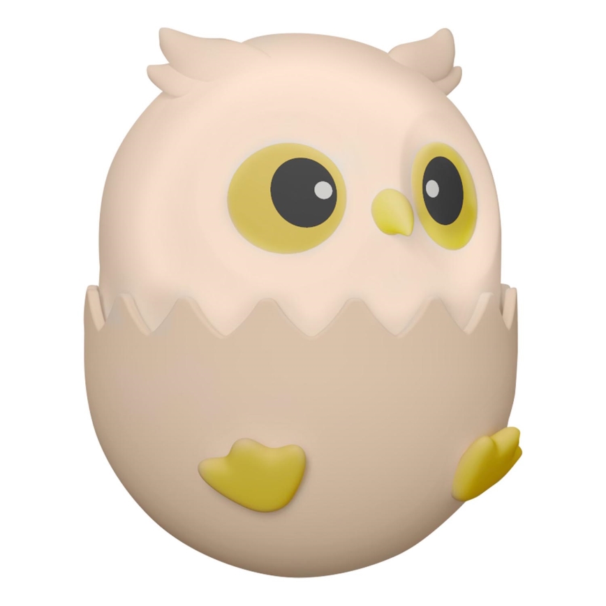 Светодиодная детская сенсорная RGBW-лампа с регулированием яркости OWL LED/1W/5V USB 1200 mAh сова розовый