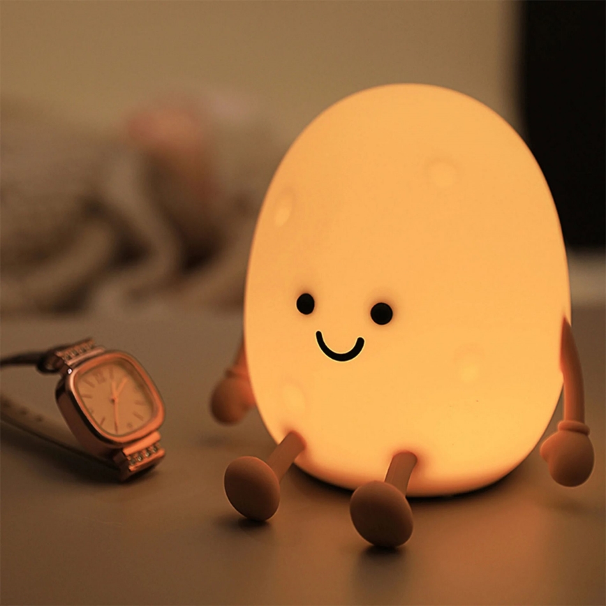 Светодиодная детская сенсорная RGBW-лампа с регулированием яркости POTATO LED/2W/5V USB 1200 mAh картофель