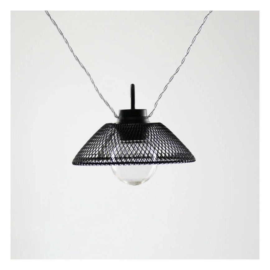 Светодиодная декоративная гирлянда ASTRA 10xLED/2xAA 2,1 м черный