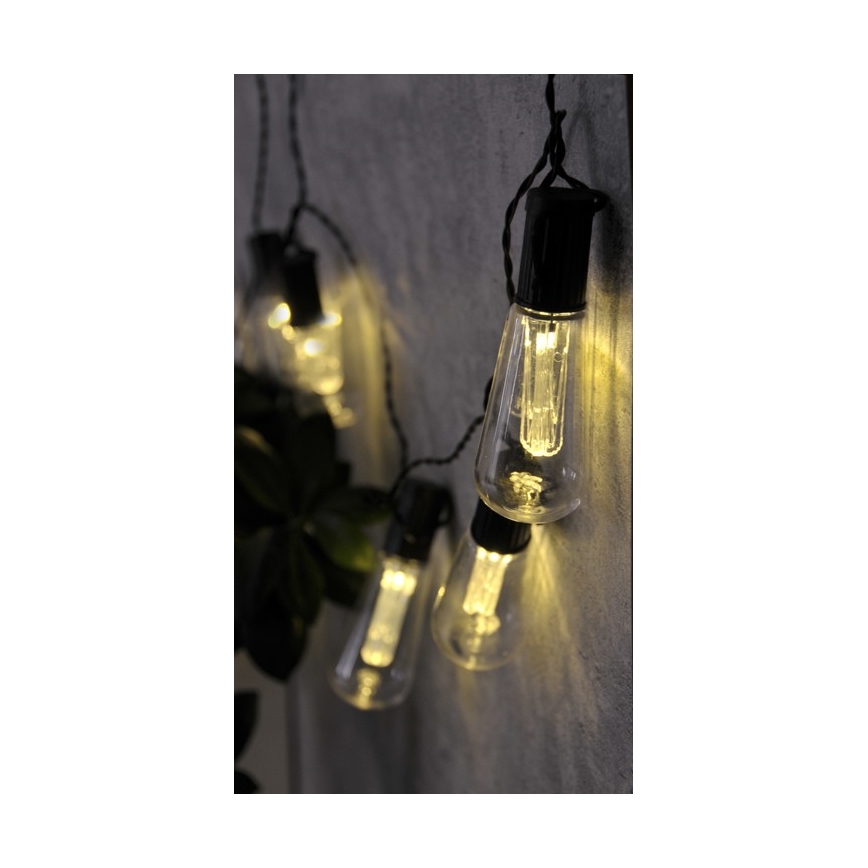 Светодиодная декоративная гирлянда EDISON 2,65 м 10xLED/2xAA