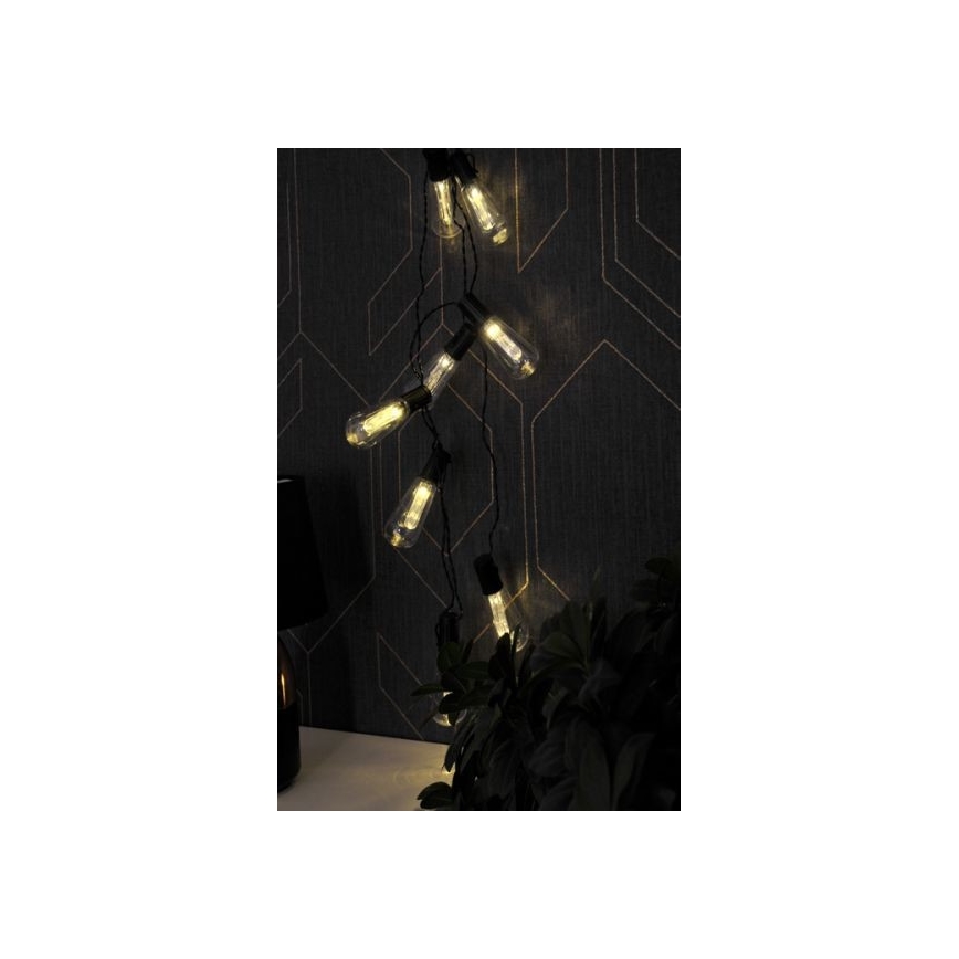 Светодиодная декоративная гирлянда EDISON 2,65 м 10xLED/2xAA