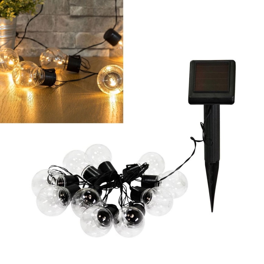 Светодиодная декоративная гирлянда на солнечной батарее LED/1,2V 3,8 м IP44