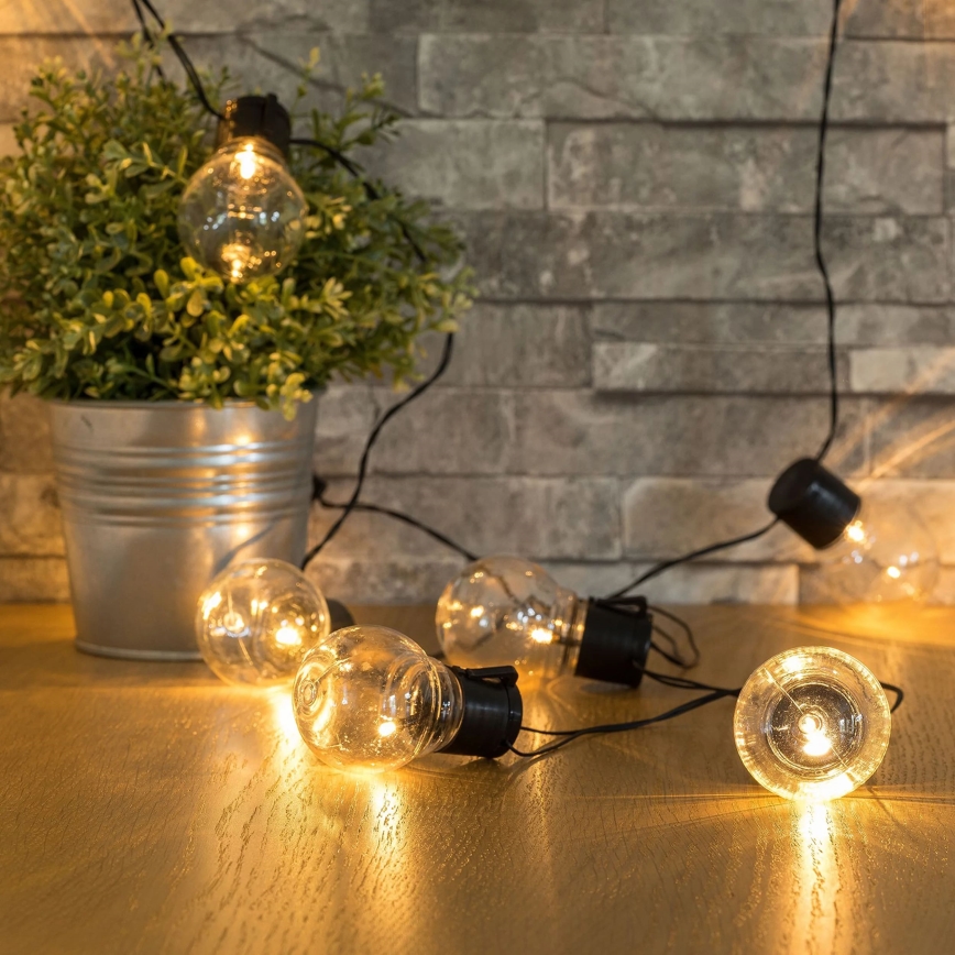 Светодиодная декоративная гирлянда на солнечной батарее LED/1,2V 3,8 м IP44