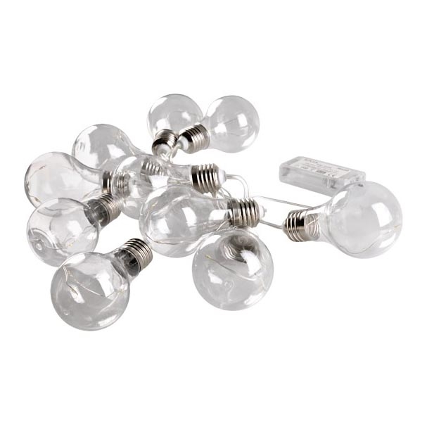 Светодиодная декоративная гирлянда SMOLDER 2,1 м 10xLED/2xAA