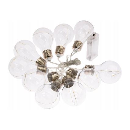 Светодиодная декоративная гирлянда SMOLDER 2,1 м 10xLED/2xAA