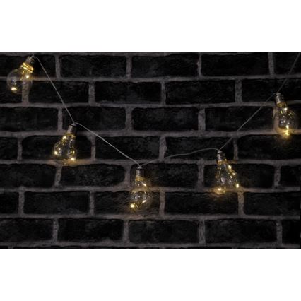 Светодиодная декоративная гирлянда SMOLDER 2,1 м 10xLED/2xAA