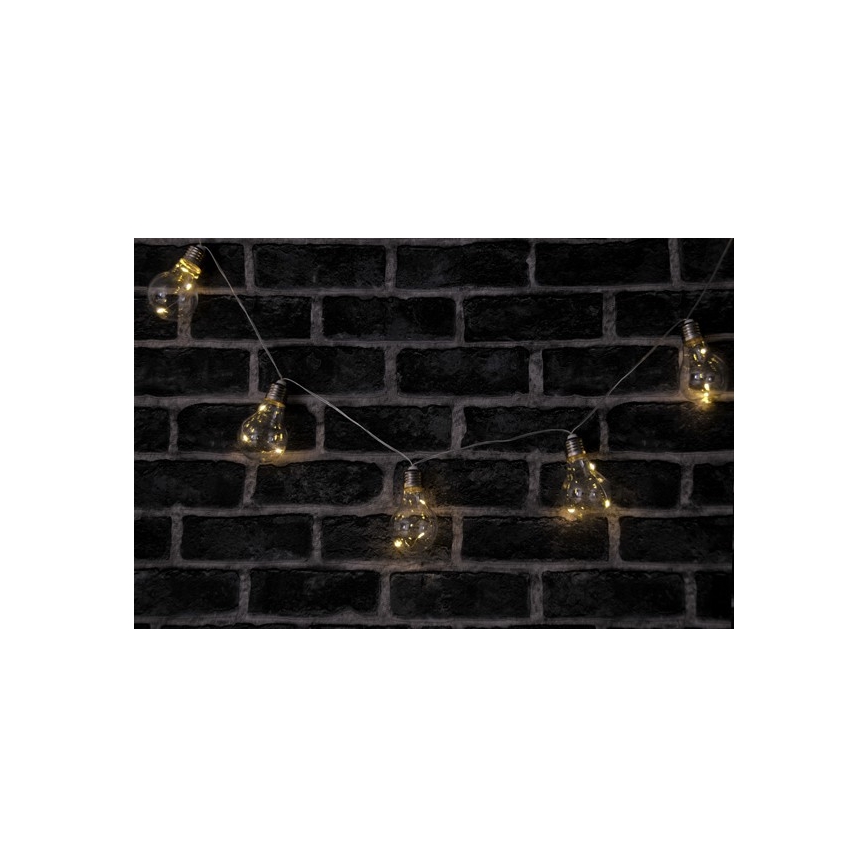 Светодиодная декоративная гирлянда SMOLDER 2,1 м 10xLED/2xAA