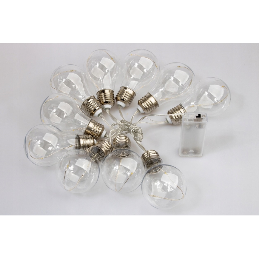 Светодиодная декоративная гирлянда SMOLDER 2,1 м 10xLED/2xAA