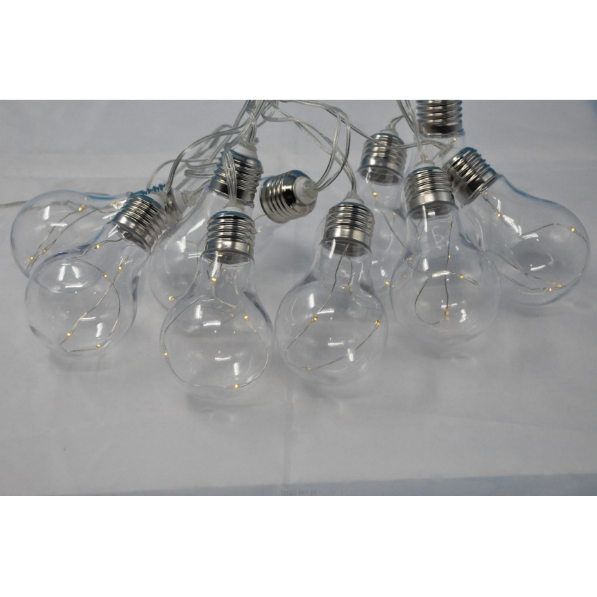 Светодиодная декоративная гирлянда SMOLDER 2,1 м 10xLED/2xAA