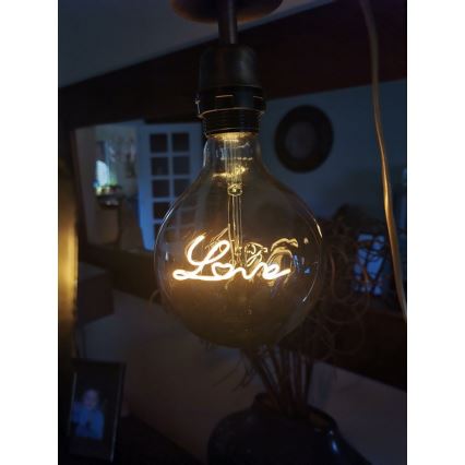 Светодиодная декоративная лампочка FILAMENT G125 E27/5W/230V 2200K