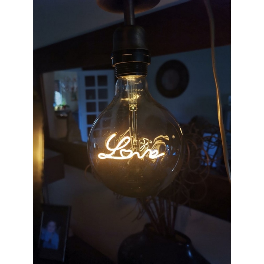 Светодиодная декоративная лампочка FILAMENT G125 E27/5W/230V 2200K