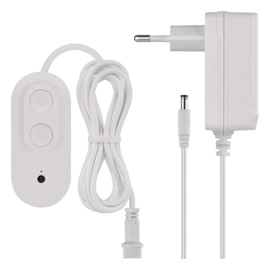 Светодиодная декоративная RGBIC+CCT гирлянда с точечным освещением GoSmart 12xLED/7W/230V 255 см Wi-Fi Tuya