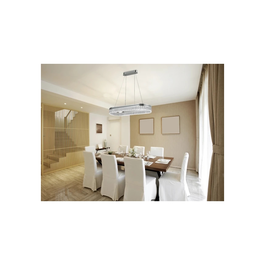 Диммируемая LED-хрустальная люстра на тросе THALIA LED/50W/230V 3000-6000K + пульт дистанционного управления