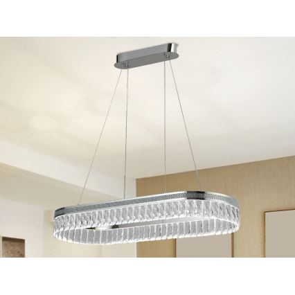 Диммируемая LED-хрустальная люстра на тросе THALIA LED/50W/230V 3000-6000K + пульт дистанционного управления