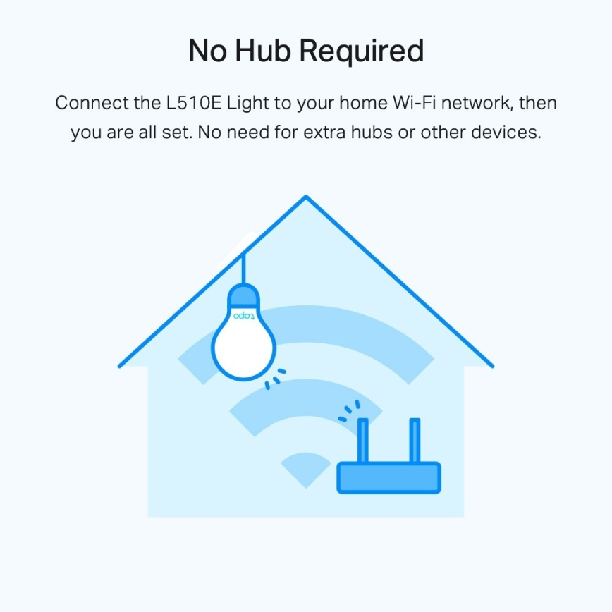 Светодиодная диммируемая лампа A60 E27/8,7W/230V 2700K Wi-Fi - TP-Link