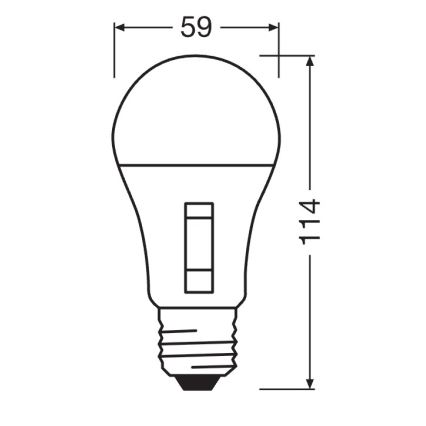 Светодиодная диммируемая лампа CLASSIC A60 E27/8,8W/230V 2700/3000/4000/6500K - Osram