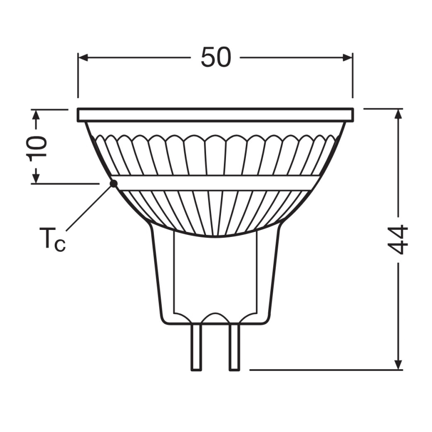 Светодиодная диммируемая лампа MR16 GU5,3/5W/12V 4000K 36° CRI 90 - Osram