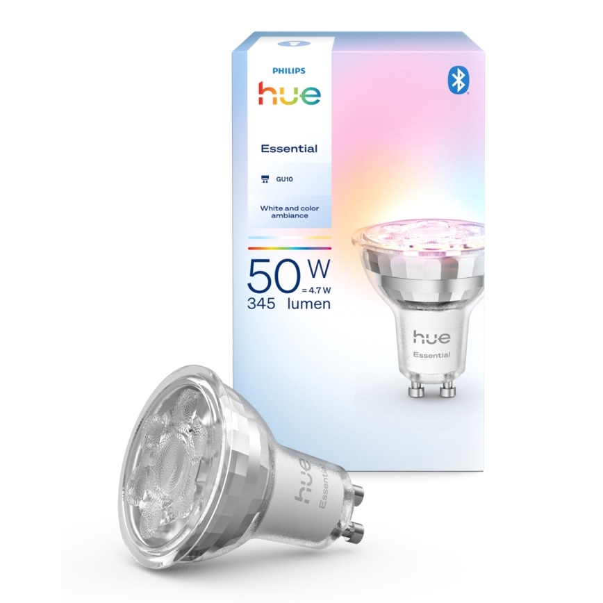 Светодиодная диммируемая лампа Philips Hue White And Color Ambiance Essential GU10/4,7W/230V 2200-6500K