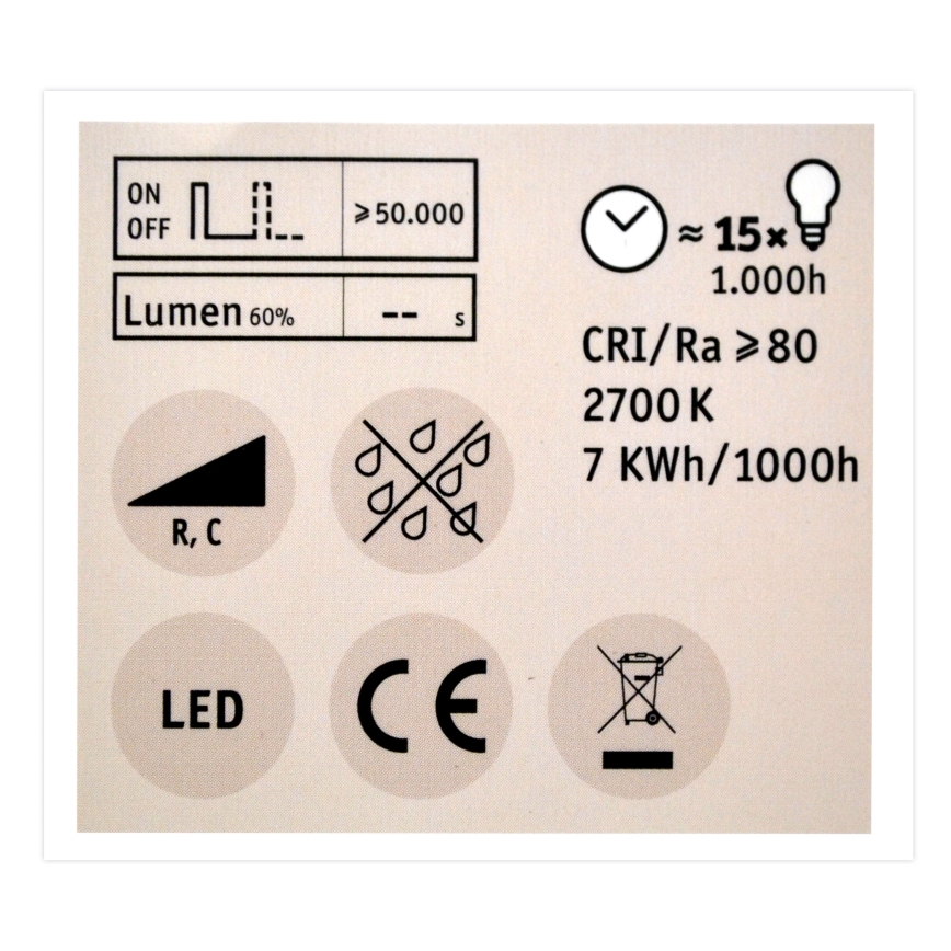 Светодиодная диммируемая лампочка GU10/7W/230V 2700K - Paulmann 28753