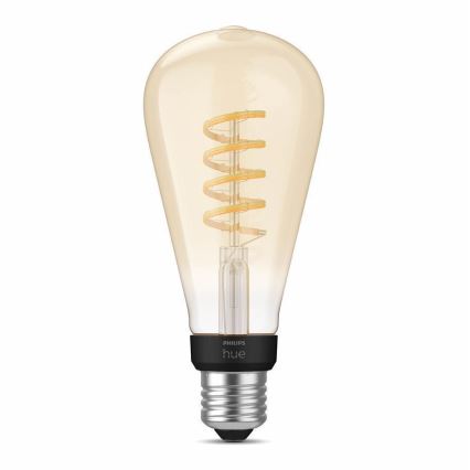 Светодиодная диммируемая лампочка Philips Hue WHITE AMBIANCE ST72 E27/7W/230V 2200-4500K