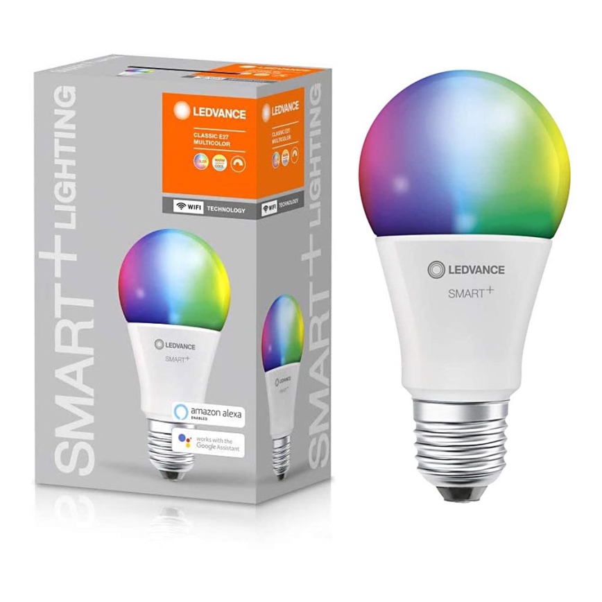 Светодиодная диммируемая лампочка RGBW SMART+ E27/9,5W/230V 2700K-6500K - Ledvance