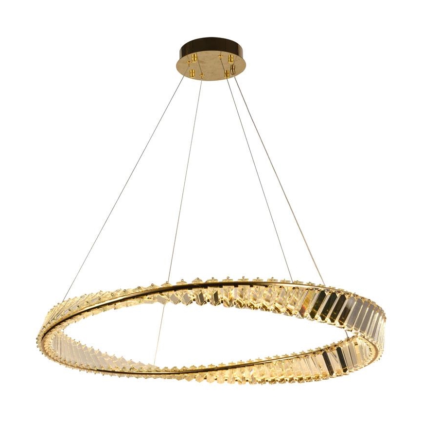 Светодиодная регулируемая кристальная люстра на тросе LED/50Вт/230В 3000-6500К + дистанционное управление