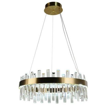Светодиодная регулируемая кристальная люстра на тросе LED/80W/230V 3000-6500K с дистанционным управлением