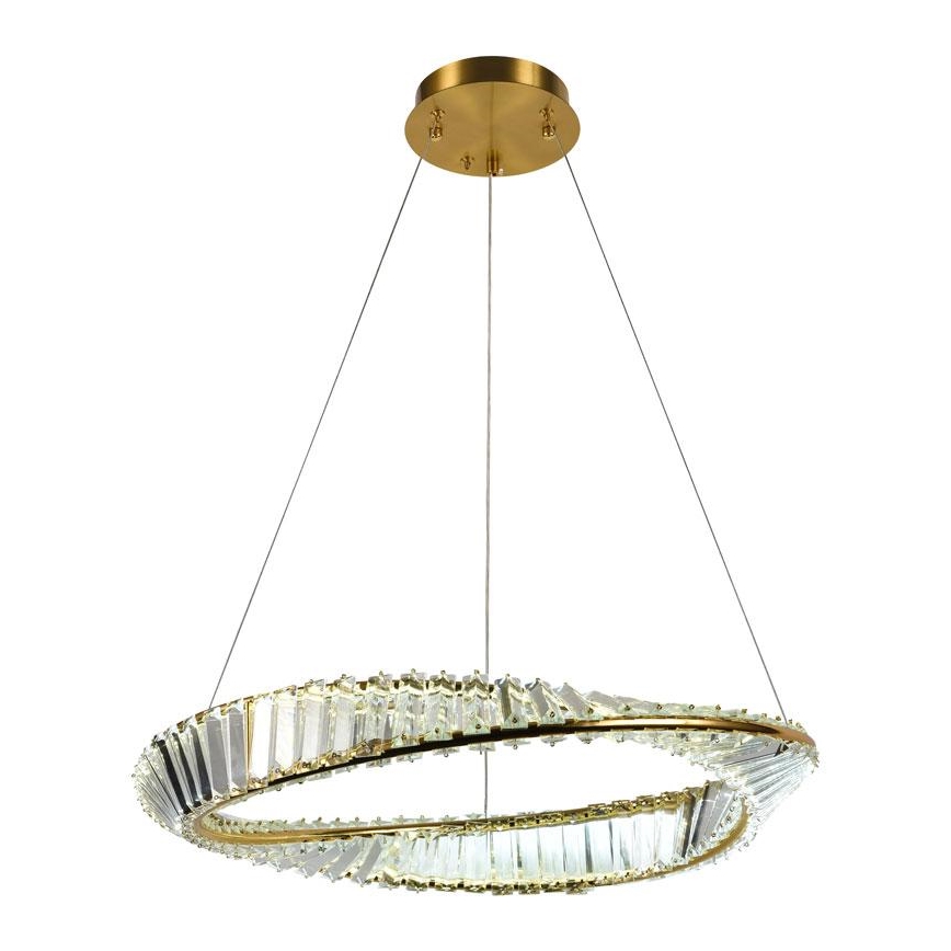 Светодиодная регулируемая кристальная люстра на тросе LED/40W/230V 3000-6500K с дистанционным управлением