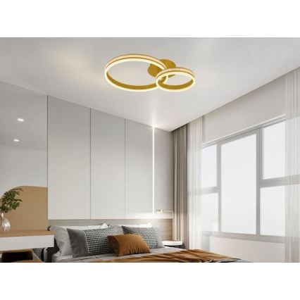 Светодиодная диммируемая накладная люстра LED/110W/230V 3000-6500K + пульт дистанционного управления