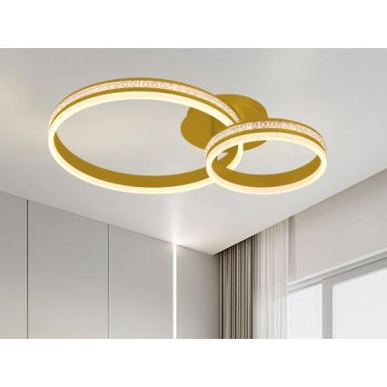 Светодиодная диммируемая накладная люстра LED/110W/230V 3000-6500K + пульт дистанционного управления
