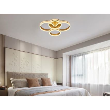 Светодиодная диммируемая накладная люстра LED/150W/230V 3000-6500K + пульт дистанционного управления