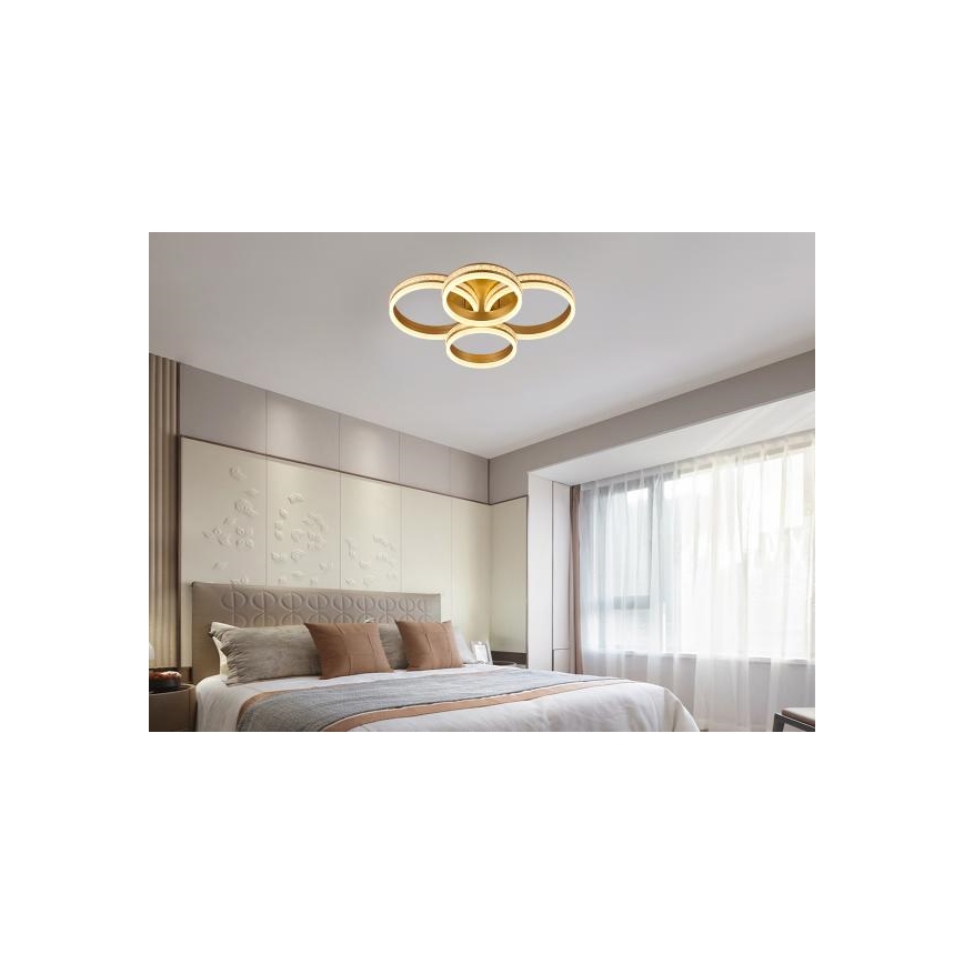 Светодиодная диммируемая накладная люстра LED/150W/230V 3000-6500K + пульт дистанционного управления