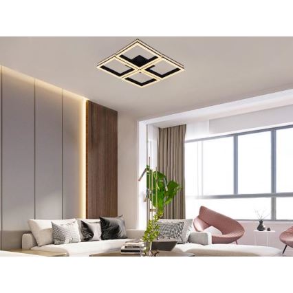 Светодиодная диммируемая накладная люстра LED/215W/230V 3000-6500K + пульт дистанционного управления