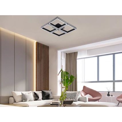 Светодиодная диммируемая накладная люстра LED/215W/230V 3000-6500K + пульт дистанционного управления