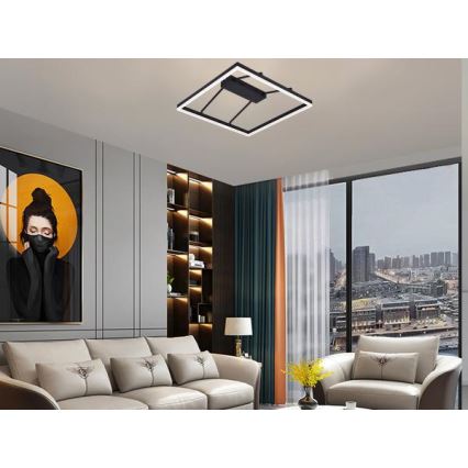 Светодиодная диммируемая накладная люстра LED/55W/230V 3000-6500K + пульт дистанционного управления