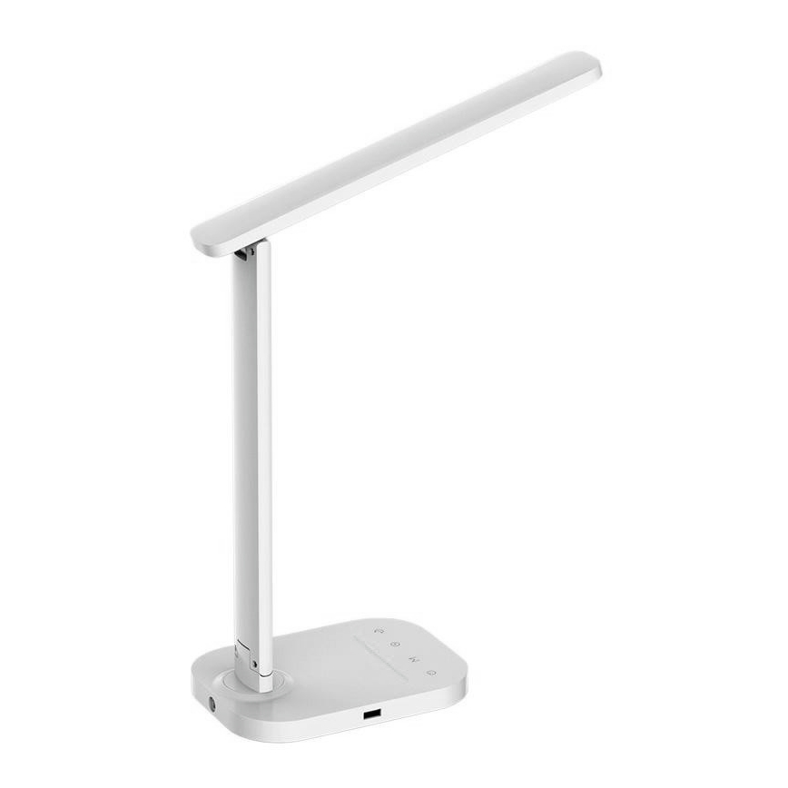 Светодиодная диммируемая сенсорная настольная лампа с USB-разъемом KIARA LED/7W/230V белая