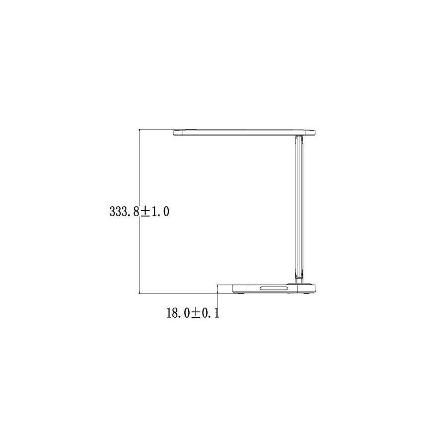 Светодиодная диммируемая сенсорная настольная лампа с USB-разъемом KIARA LED/7W/230V черная