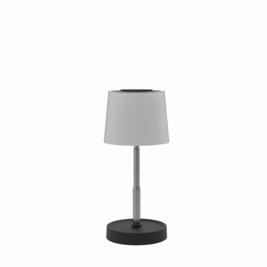 Диммируемая сенсорная уличная аккумуляторная настольная LED-лампа LED/2W/5V IP44 1200 mAh серая