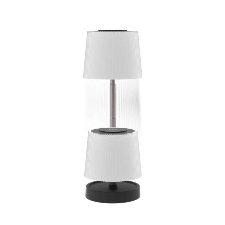 Диммируемая сенсорная уличная аккумуляторная настольная LED-лампа LED/2W/5V IP44 1200 mAh серая