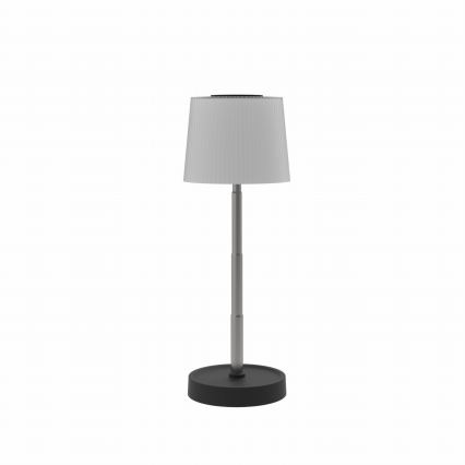 Светодиодная диммируемая уличная аккумуляторная настольная лампа LED/2W/5V IP44 1200 mAh серая