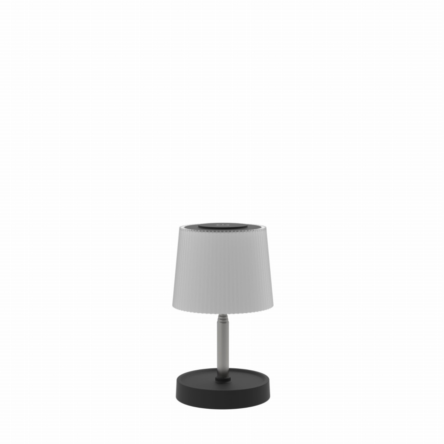 Светодиодная диммируемая уличная аккумуляторная настольная лампа LED/2W/5V IP44 1200 mAh серая