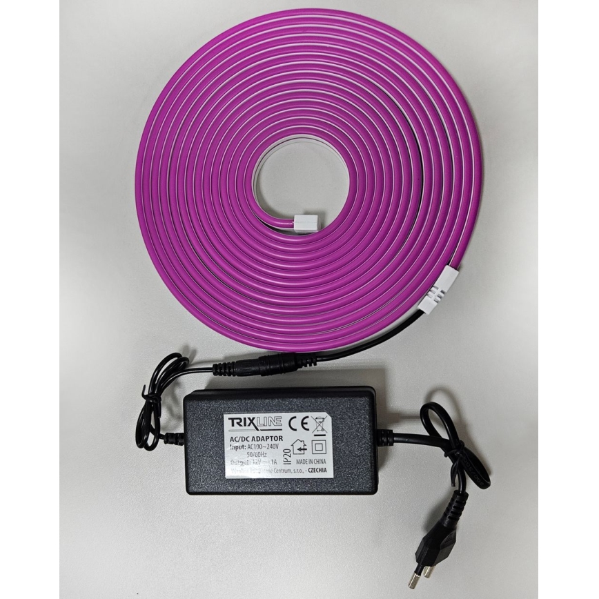 Светодиодная гибкая лента NEON LED/10W/230V 5 м IP65 фиолетовый