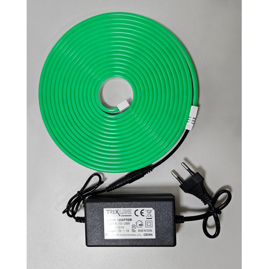 Светодиодная гибкая лента NEON LED/10W/230V 5 м IP65 зеленый