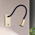 Светодиодная гибкая настенная лампа KURT LED/5W/230V золотистый