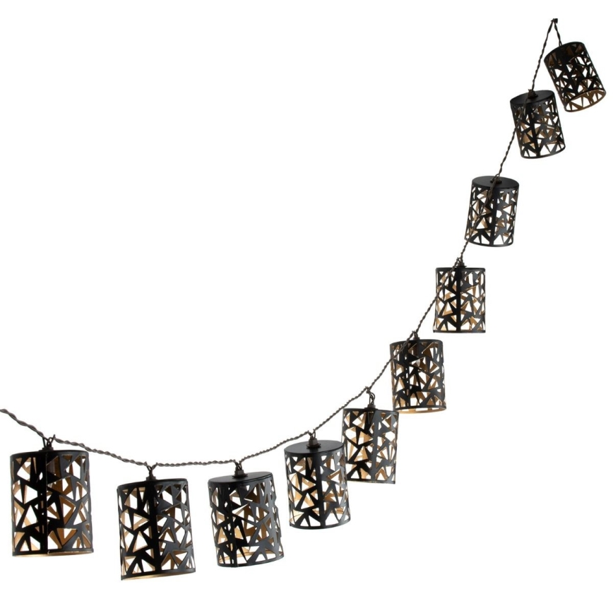 Светодиодная гирлянда на солнечной батарее 10xE12/3,65 м 600 mAh IP44 теплый белый