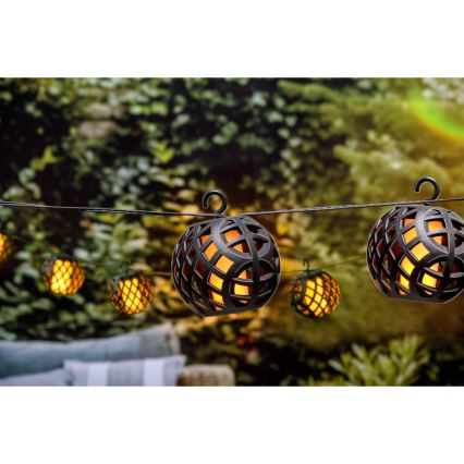 Светодиодная гирлянда на солнечной батарее 3,8 м 8xLED/1,2V